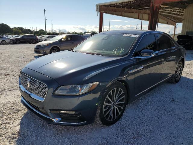 1LN6L9TK5H5602955 - 2017 LINCOLN CONTINENTA SELECT BLUE photo 2