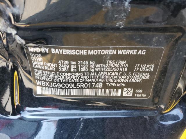 WBXJG9C09L5R01748 - 2020 BMW X1 XDRIVE28I BLACK photo 13