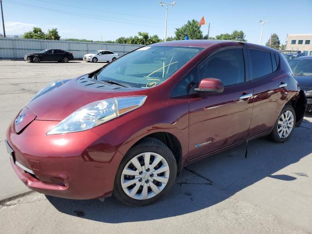 1N4BZ0CP9HC307433 - 2017 NISSAN LEAF S BURGUNDY photo 1