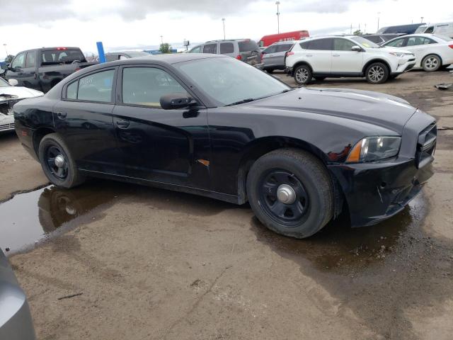 2C3CDXAG8EH374675 - 2014 DODGE CHARGER POLICE BLACK photo 4