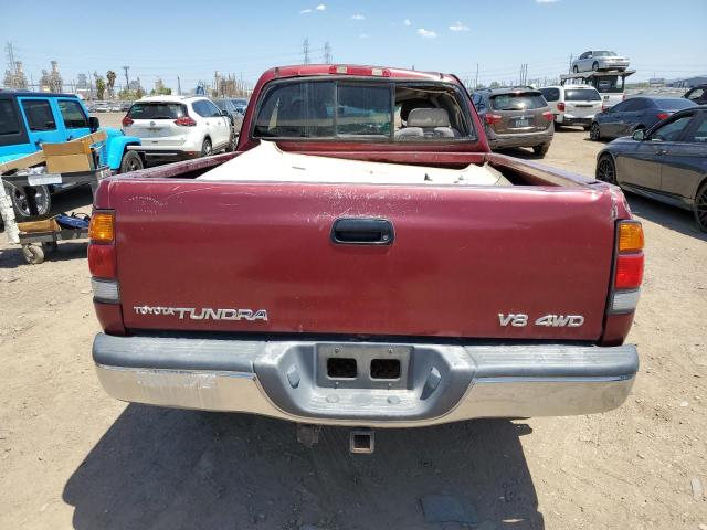 5TBBT4410YS094067 - 2000 TOYOTA TUNDRA ACCESS CAB ბურგუნდია ფოტო 6