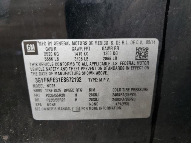 3GYFNFE31ES672192 - 2014 CADILLAC SRX PERFORMANCE COLLECTION Қара фото 14