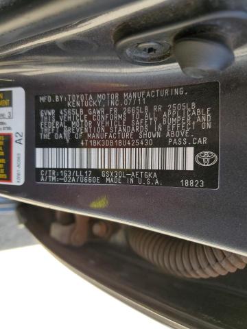 4T1BK3DB1BU425430 - 2011 TOYOTA AVALON BASE CHARCOAL photo 13