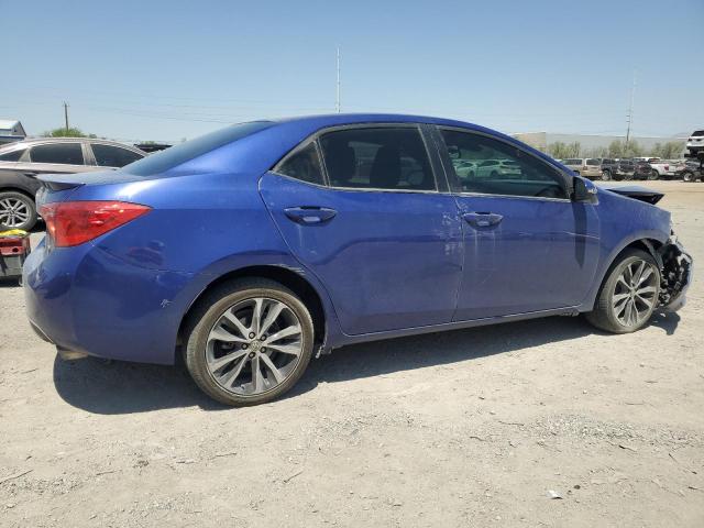 2T1BURHE7JC996549 - 2018 TOYOTA COROLLA L BLUE photo 3