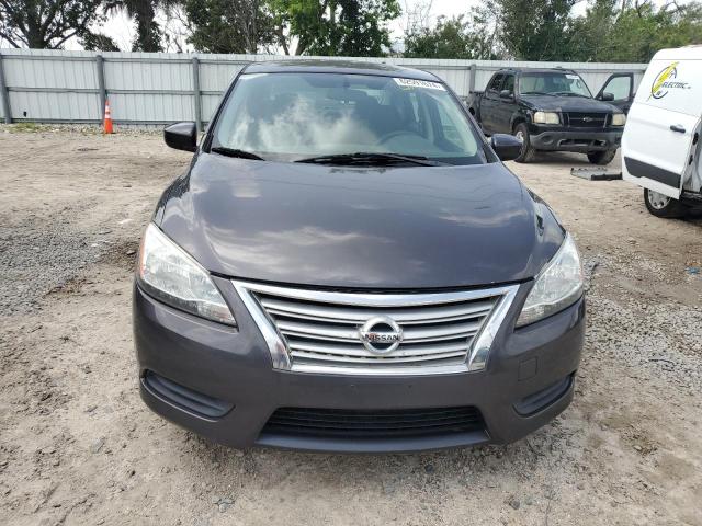 1N4AB7AP9EN853077 - 2014 NISSAN SENTRA S GRAY photo 5