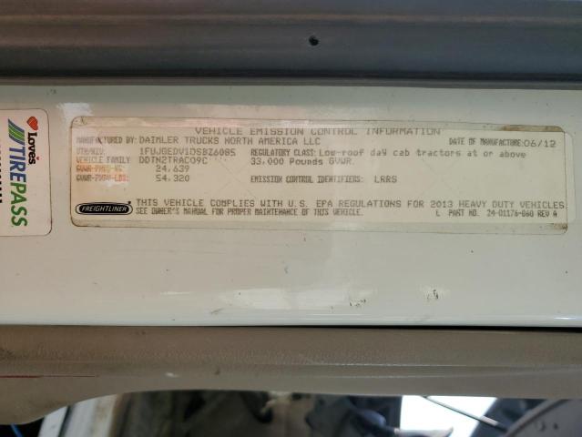 1FUJGEDV1DSBZ6085 - 2013 FREIGHTLINER CASCADIA 1 Двухцветный фото 10