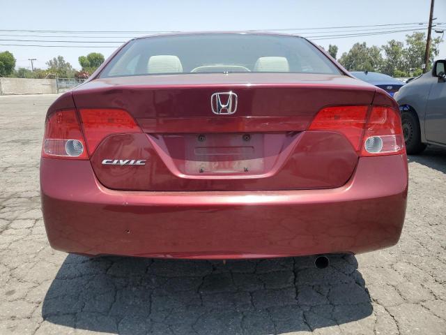 1HGFA16858L024722 - 2008 HONDA CIVIC EX BURGUNDY photo 6