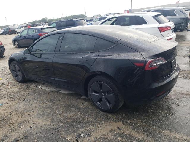 5YJ3E1EB5NF182091 - 2022 TESLA MODEL 3 BLACK photo 2