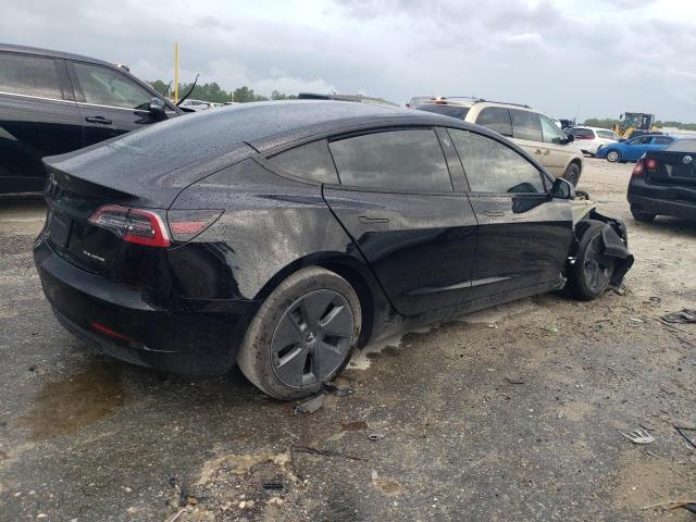 5YJ3E1EB5NF182091 - 2022 TESLA MODEL 3 BLACK photo 3
