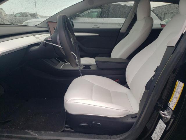 5YJ3E1EB5NF182091 - 2022 TESLA MODEL 3 BLACK photo 7