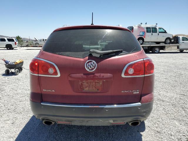 5GALVBED2AJ176244 - 2010 BUICK ENCLAVE CXL RED photo 6