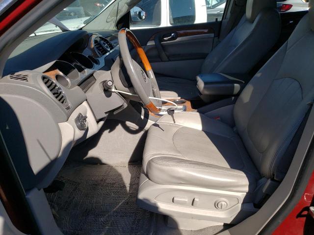 5GALVBED2AJ176244 - 2010 BUICK ENCLAVE CXL RED photo 7