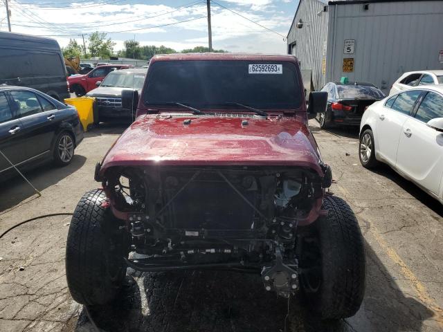 1C6HJTFG0ML578990 - 2021 JEEP GLADIATOR OVERLAND BURGUNDY photo 5