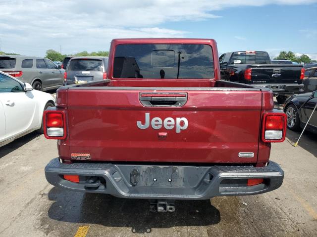 1C6HJTFG0ML578990 - 2021 JEEP GLADIATOR OVERLAND BURGUNDY photo 6