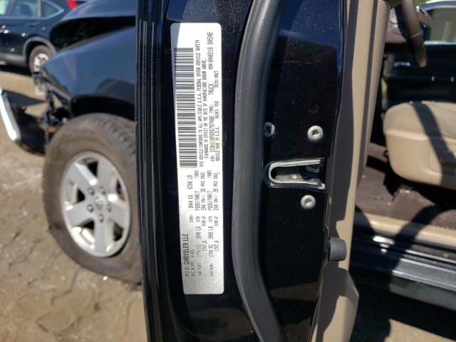 1D3HV18P69S797486 - 2009 DODGE RAM 1500 BLACK photo 12