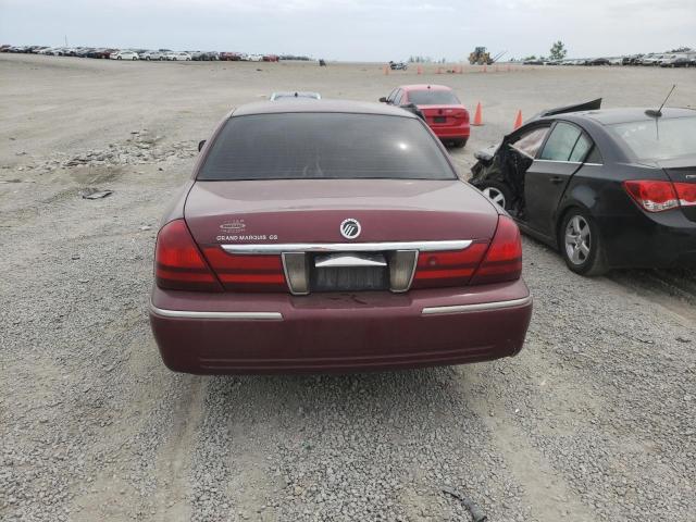 2MEFM74W94X640977 - 2004 MERCURY GRAND MARQ GS MAROON photo 6