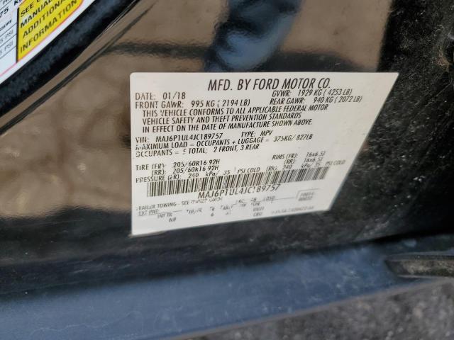 MAJ6P1UL4JC189757 - 2018 FORD ECOSPORT SE Қара фото 13