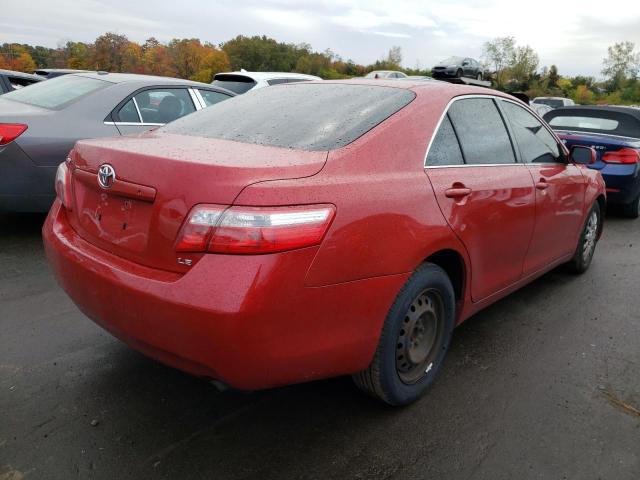 JTNBE46K273043267 - 2007 TOYOTA CAMRY CE RED photo 4