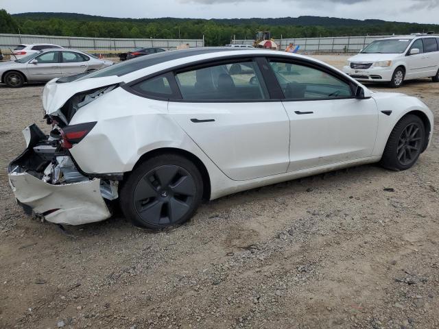 5YJ3E1EB7MF847992 - 2021 TESLA MODEL 3 WHITE photo 3