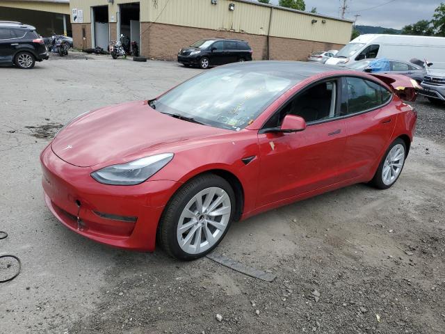 5YJ3E1EA6NF185833 - 2022 TESLA MODEL 3 RED photo 1