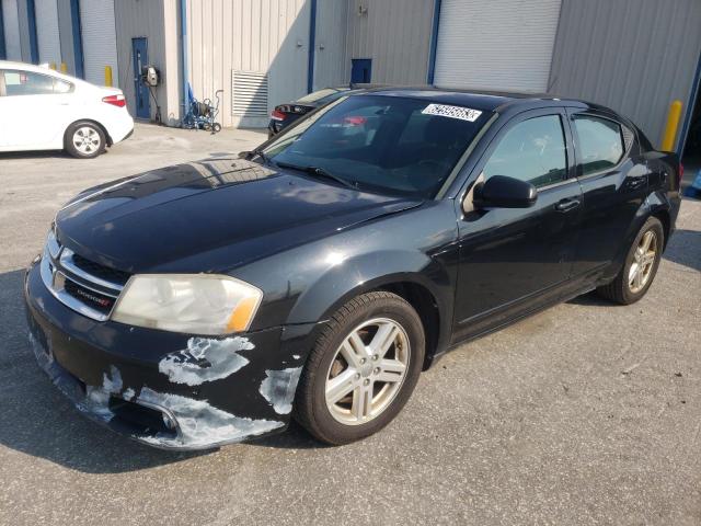 1C3CDZCBXDN637106 - 2013 DODGE AVENGER SXT BLACK photo 1