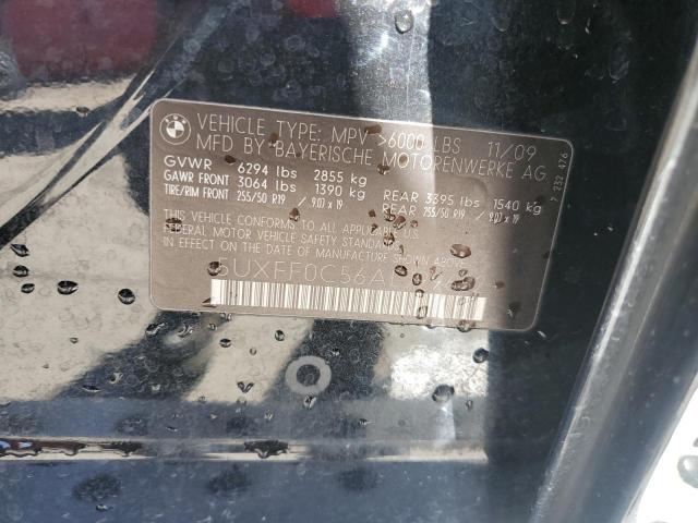 5UXFF0C56ALJ99652 - 2010 BMW X5 XDRIVE35D BLACK photo 13