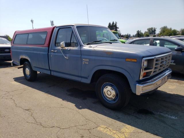 2FTCF15F5FCA54328 - 1985 FORD F150 BLUE photo 4