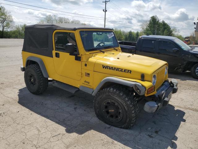 1J4FA49S94P794569 - 2004 JEEP WRANGLER / SPORT YELLOW photo 4