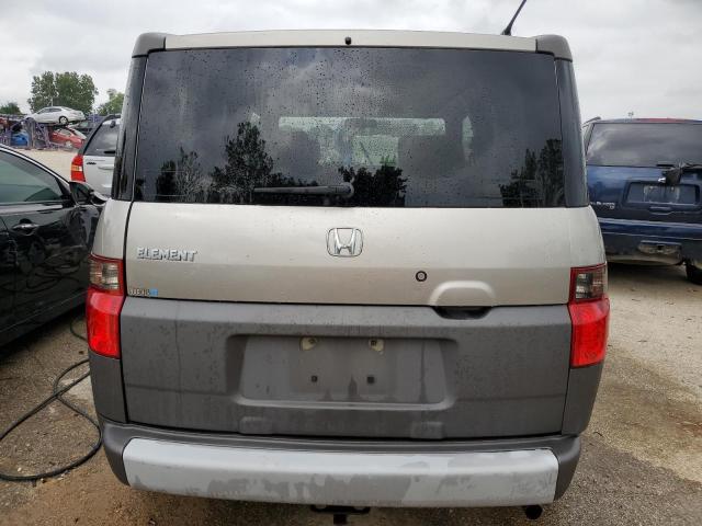 5J6YH28504L000781 - 2004 HONDA ELEMENT EX BEIGE photo 6