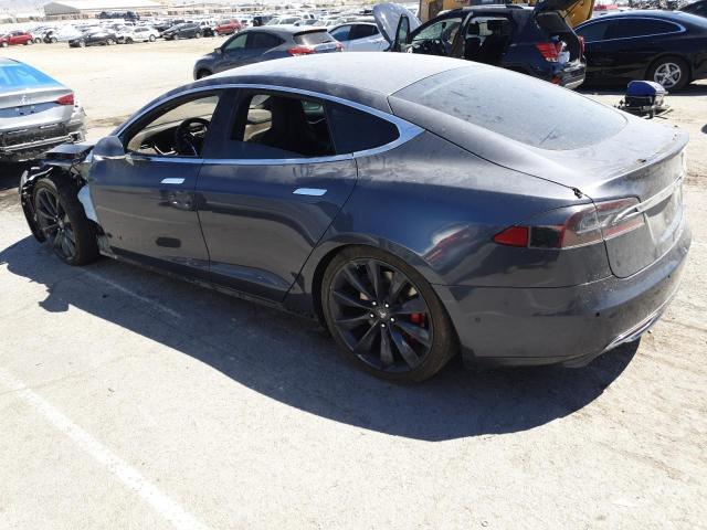 5YJSA1H2XEFP67543 - 2014 TESLA MODEL S فضي صورة 2