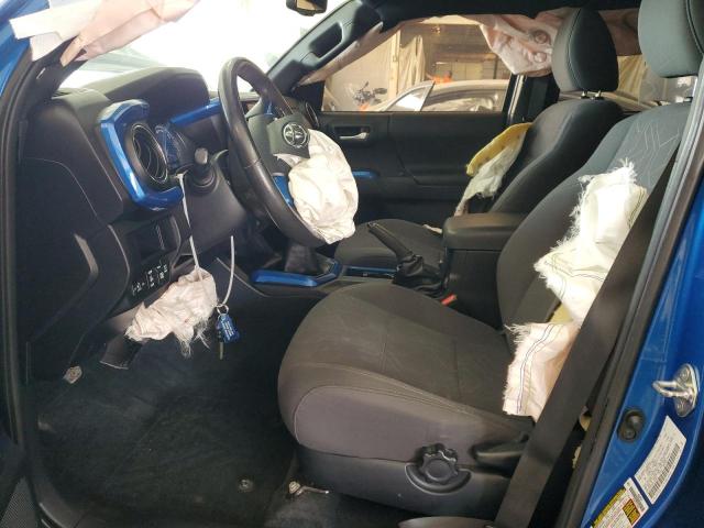 5TFCZ5AN4HX116282 - 2017 TOYOTA TACOMA DOUBLE CAB BLUE photo 7