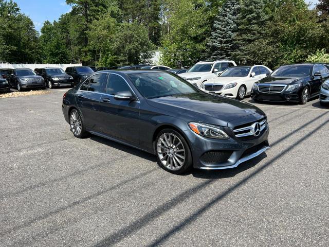 55SWF4KBXFU004371 - 2015 MERCEDES-BENZ C 300 4MATIC GRAY photo 1