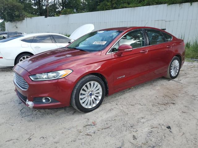 3FA6P0LU1DR225267 - 2013 FORD FUSION SE HYBRID RED photo 1