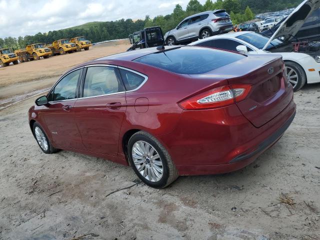 3FA6P0LU1DR225267 - 2013 FORD FUSION SE HYBRID RED photo 2