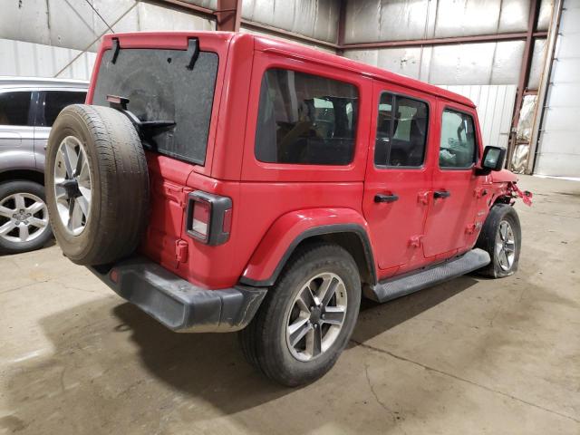 1C4HJXEN0MW566272 - 2021 JEEP WRANGLER U SAHARA RED photo 3