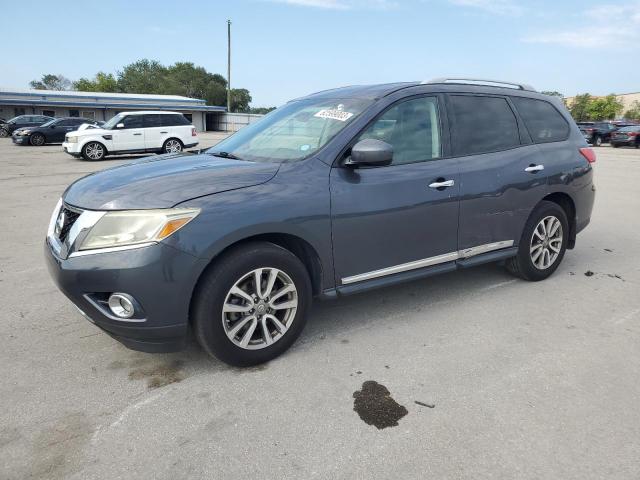 5N1AR2MN0EC695478 - 2014 NISSAN PATHFINDER S GRAY photo 1