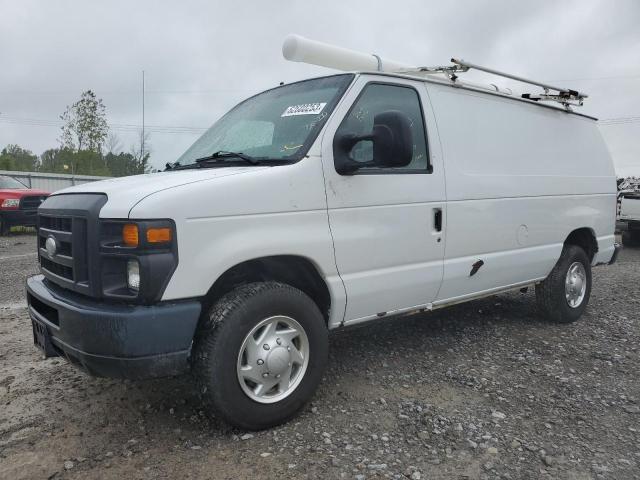 1FTSE3ELXEDA70040 - 2014 FORD ECONOLINE E350 SUPER DUTY VAN WHITE photo 1