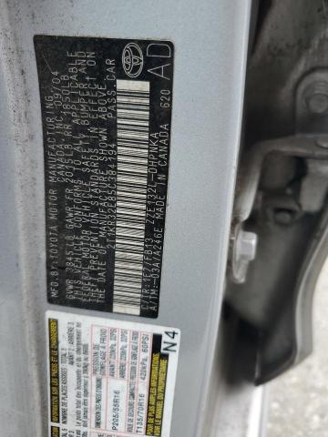 2T1KR32E85C384194 - 2005 TOYOTA COROLLA MA XR SILVER photo 13