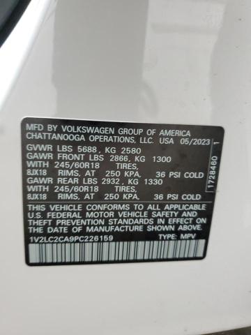 1V2LC2CA9PC226159 - 2023 VOLKSWAGEN ATLAS CROS SE Biały zdjęcie 14