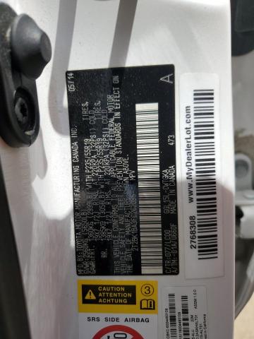 2T2BK1BA3FC262085 - 2015 LEXUS RX 350 BASE WHITE photo 13