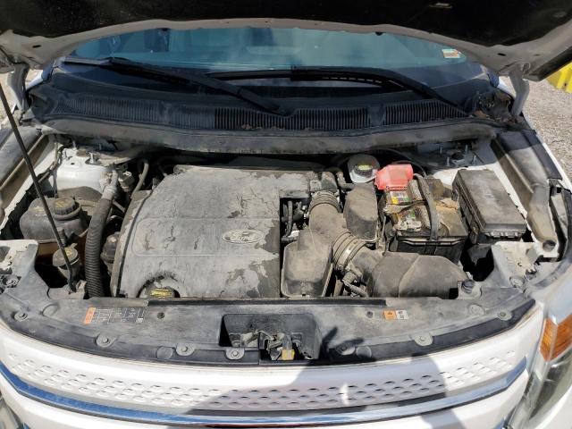 1FM5K8F80DGA45492 - 2013 FORD EXPLORER LIMITED أبيض صورة 12