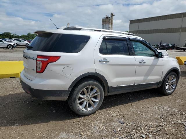 1FM5K8F80DGA45492 - 2013 FORD EXPLORER LIMITED أبيض صورة 3