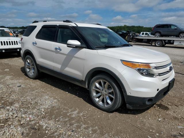 1FM5K8F80DGA45492 - 2013 FORD EXPLORER LIMITED أبيض صورة 4
