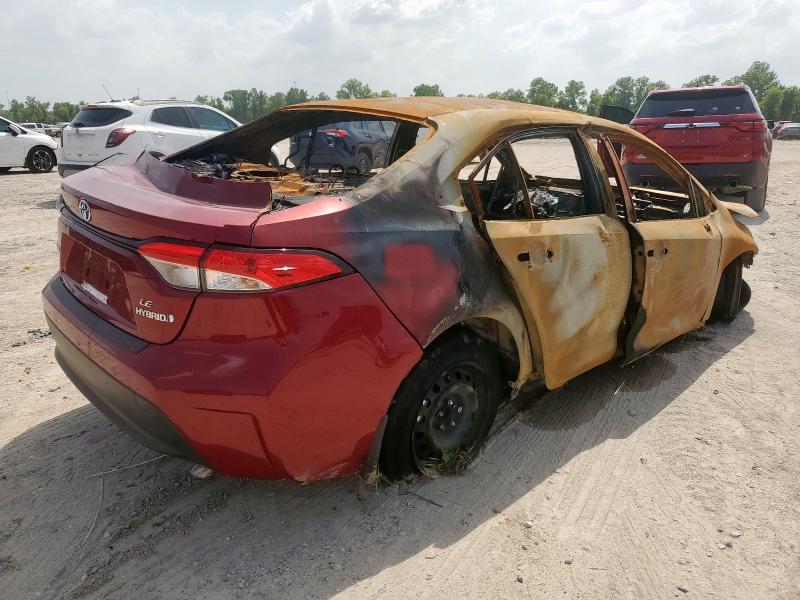 JTDBCMFE3RJ034564 - 2024 TOYOTA COROLLA LE RED photo 3