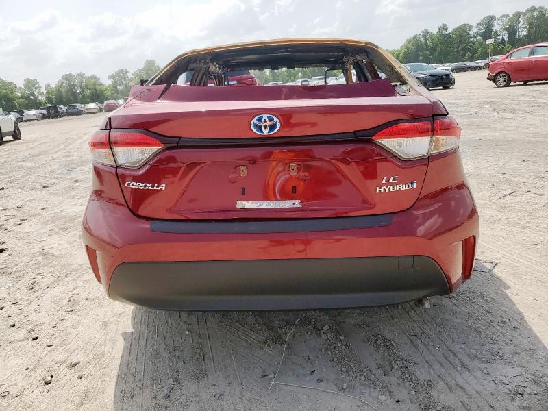 JTDBCMFE3RJ034564 - 2024 TOYOTA COROLLA LE RED photo 6