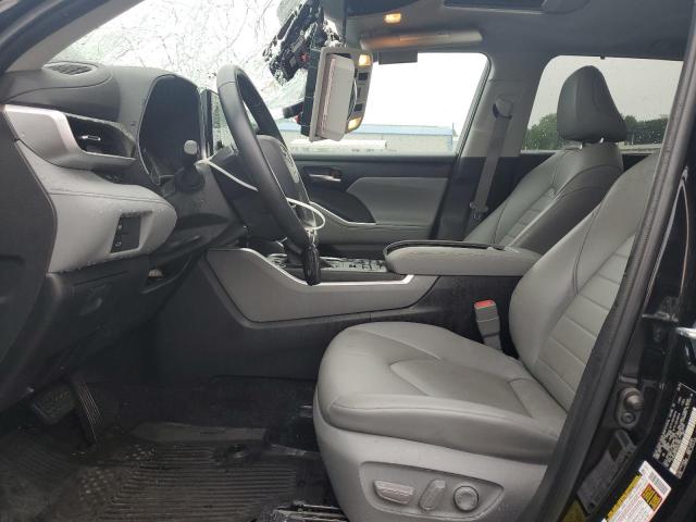 5TDGZRBH7NS241862 - 2022 TOYOTA HIGHLANDER XLE BLACK photo 7