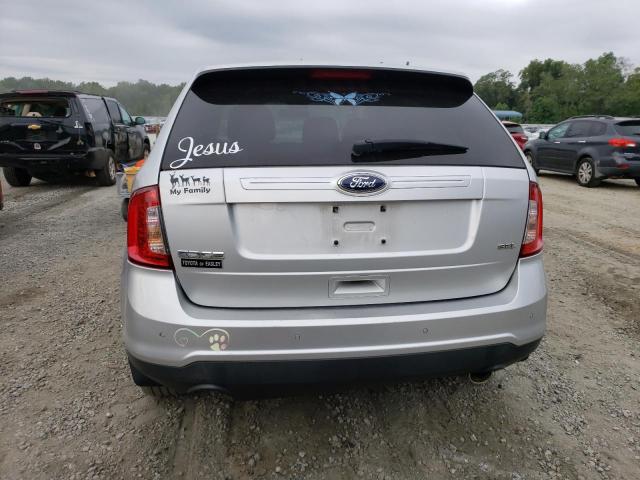 2FMDK3JC5DBB66276 - 2013 FORD EDGE SEL SILVER photo 6