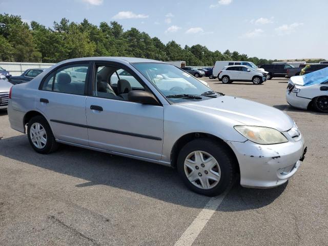 1HGES16395L030273 - 2005 HONDA CIVIC DX VP SILVER photo 4