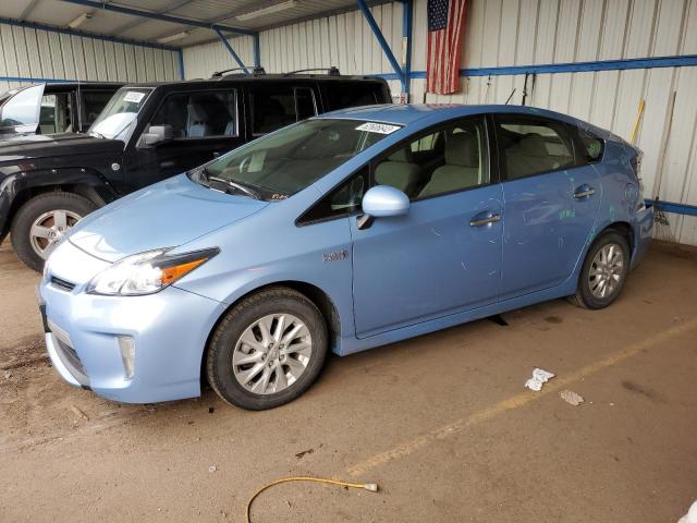 JTDKN3DP0E3056948 - 2014 TOYOTA PRIUS PLUG BLUE photo 1