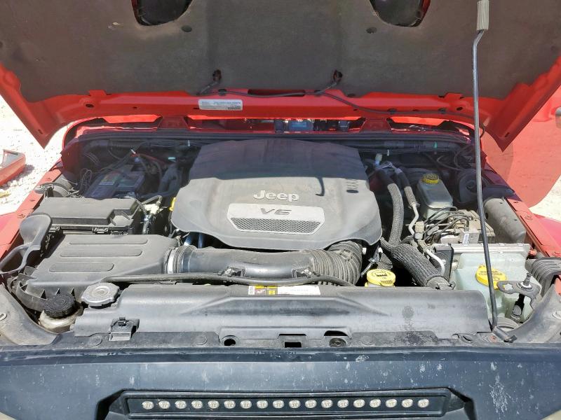 1C4BJWEG9FL623364 - 2015 JEEP WRANGLER U SAHARA RED photo 11